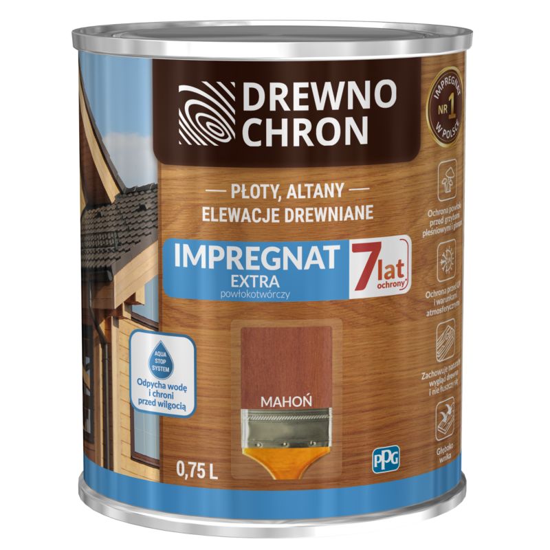 Impregnat Drewnochron Extra Powłokotwórczy mahoń 0,75 l