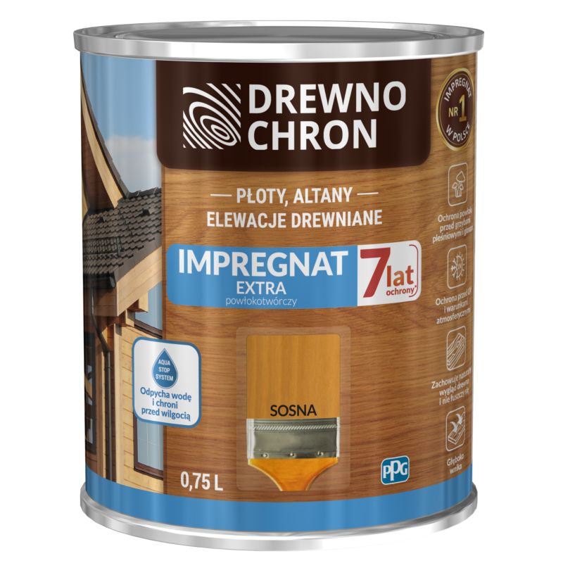 Impregnat Drewnochron Extra Powłokotwórczy sosna 0,75 l