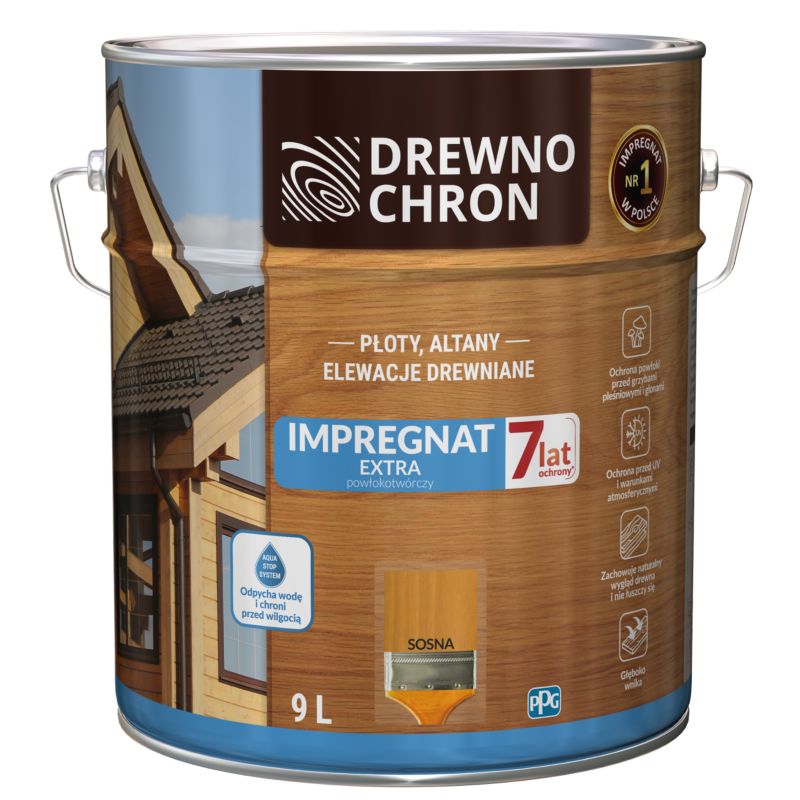 Impregnat Drewnochron Extra Powłokotwórczy sosna 9 l