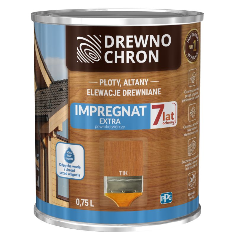 Impregnat Drewnochron Extra Powłokotwórczy tik 0,75 l
