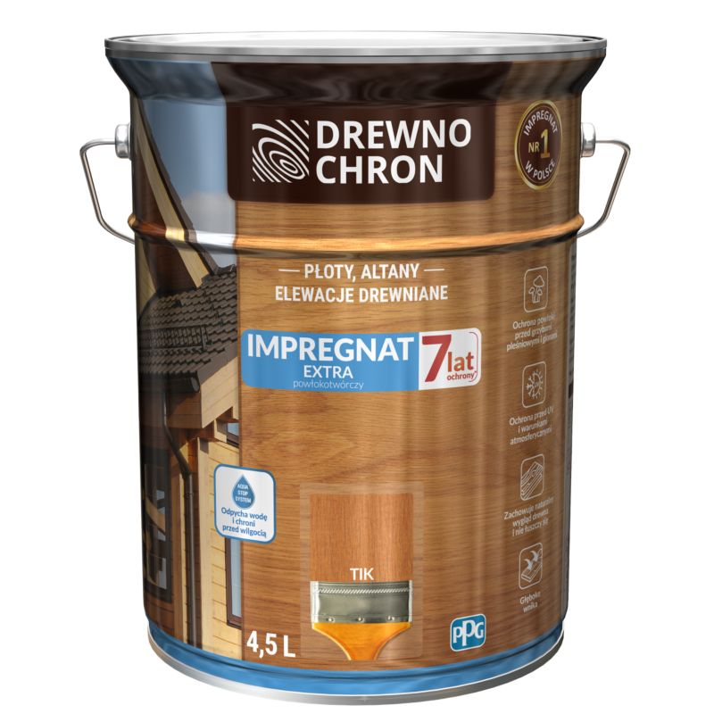 Impregnat Drewnochron Extra Powłokotwórczy tik 4,5 l