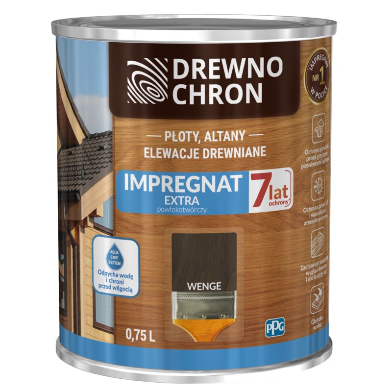 Impregnat Drewnochron Extra Powłokotwórczy wenge 0,75 l