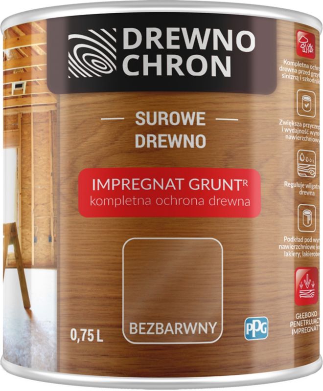 Impregnat Drewnochron Grunt bezbarwny 0,75 l