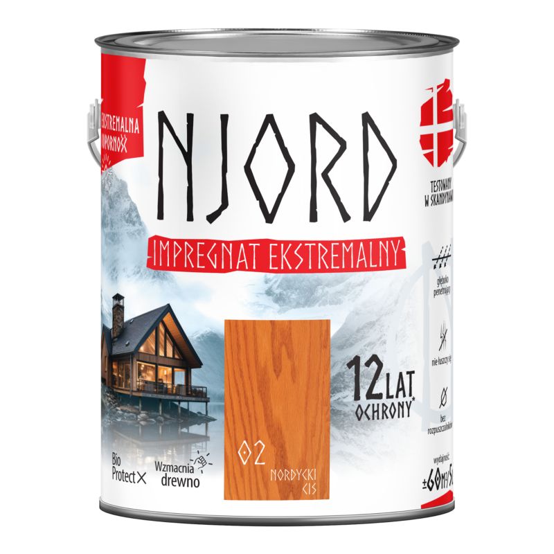 Impregnat ekstremalny Njord 12 lat nordycki cis 5 l