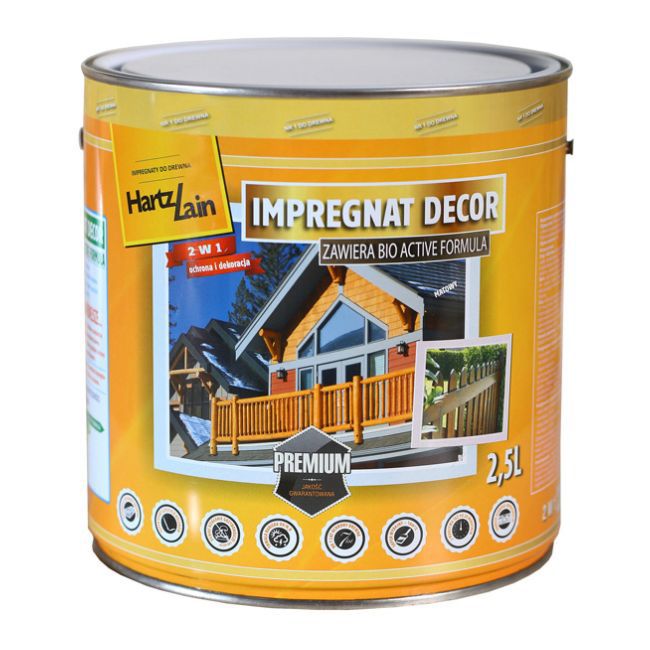 Impregnat HartzLack Decor teak 2,5 l