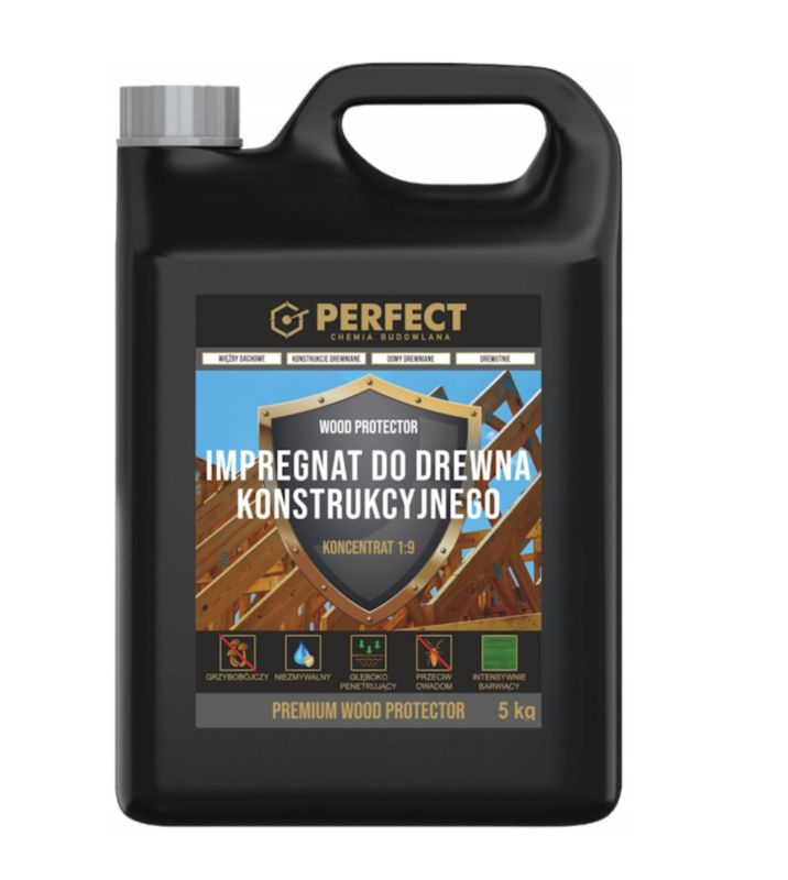 Impregnat Perfect Grzybobójczy PROTECTOR 5 L 1:9 Bezbarwny - 1 szt.