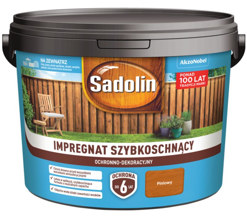 Impregnat szybkoschnący Sadolin piniowy 9 l