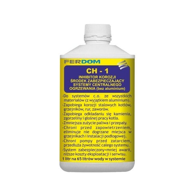 Inhibitor korozji Ferpro Ferdom CH-1 do instalacji C.O. 4% 1 l