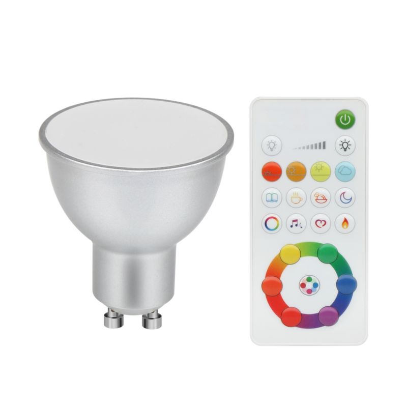 Inteligentna żarówka LED Diall GU10 5,2 W 350 lm RGBW 2 w 1