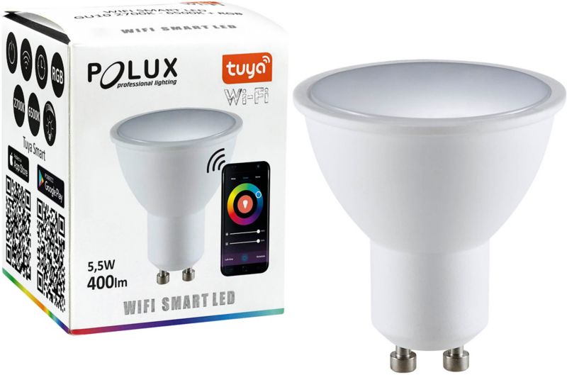 Inteligentna żarówka LED Smart Goldlux GU10 400 lm CCT RGB WiFi