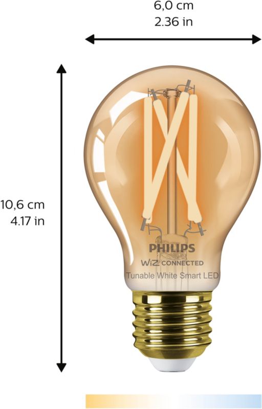 Inteligentna żarówka LED Smart Philips A60 E27 2000/5000 K amber