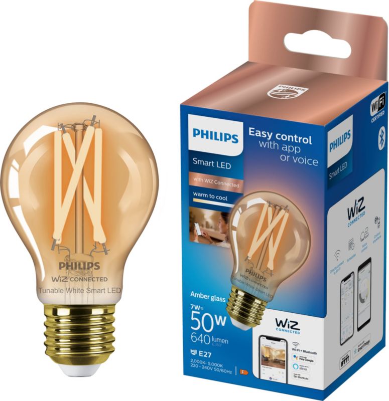 Inteligentna żarówka LED Smart Philips A60 E27 2000/5000 K amber