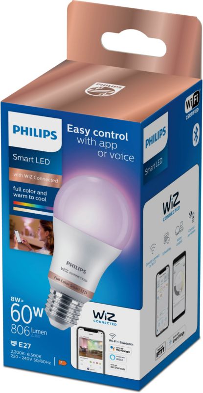 Inteligentna żarówka LED Smart Philips SMD A60 E27 RGB