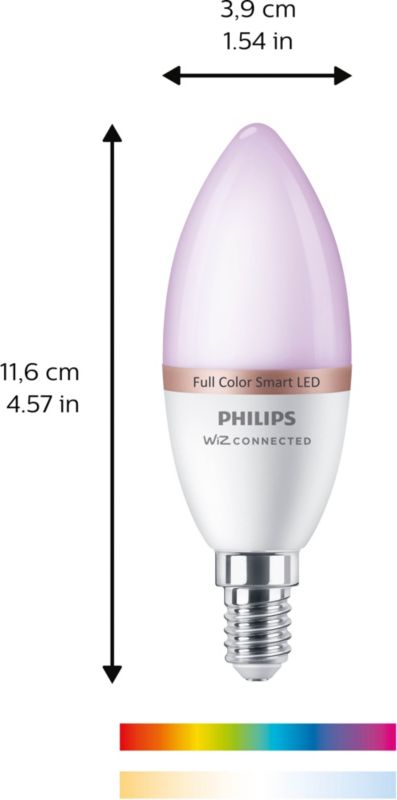 Inteligentna żarówka LED Smart Philips SMD C37 E14 RGB