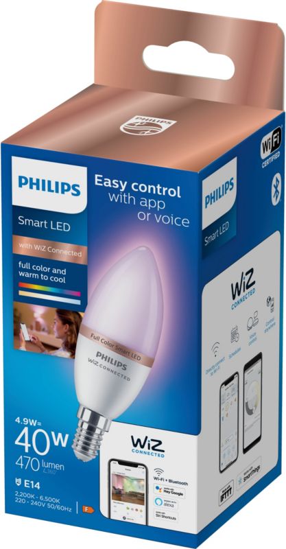 Inteligentna żarówka LED Smart Philips SMD C37 E14 RGB