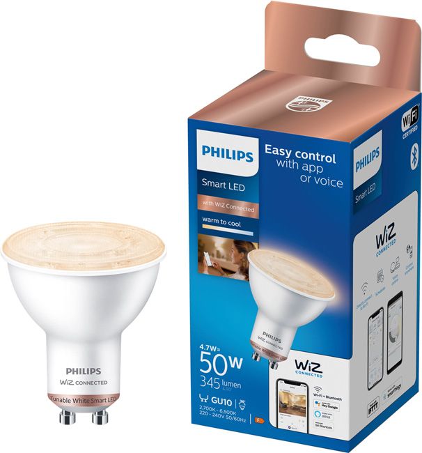 Inteligentna żarówka LED Smart Philips SMD GU10 2700/6000 K