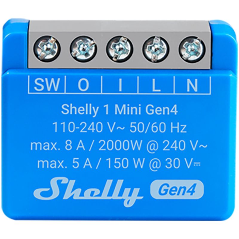 Inteligentny moduł sterowania Shelly 1 Mini Gen4 Wi-Fi Zigbee Bluetooth ...