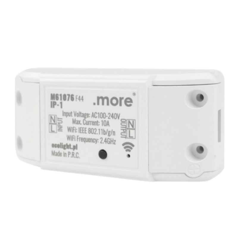 Inteligentny Przekaźnik Wifi Ecolight Tuya 10A 100-230V Tuya Smart M61076 1szt.