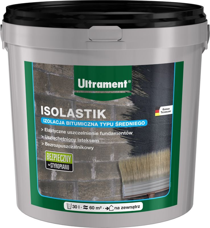 Izolacja bitumiczna średniowarstwowa Ultrament Isolastik 30 l