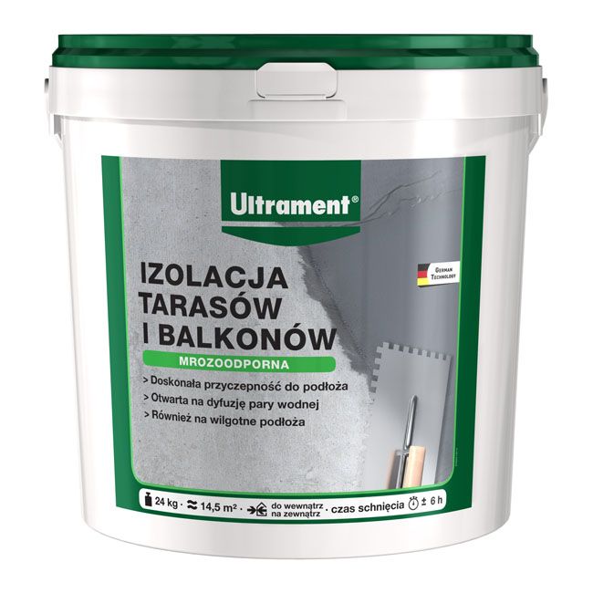 Izolacja tarasów i balkonów Ultrament 24 kg