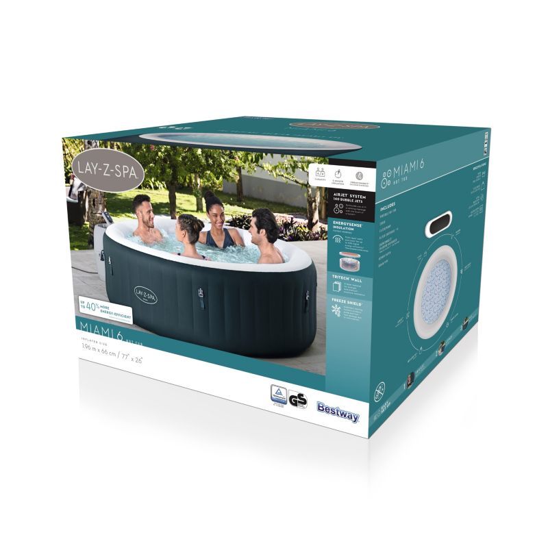 Jacuzzi Bestway Lay-Z-Spa Miami AirJet6