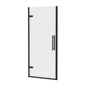 Jednoczęściowe drzwi prysznicowe Ravak COOL COSD1 90 czarne transparent 1szt