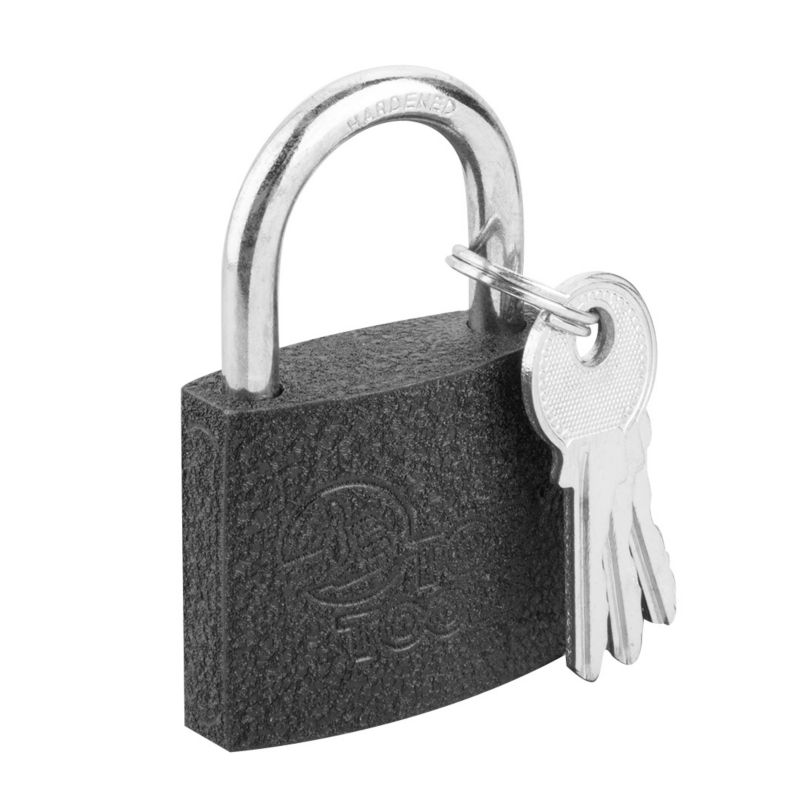 Kłódka żeliwna Top Tools 40 mm, 3 klucze 1 szt