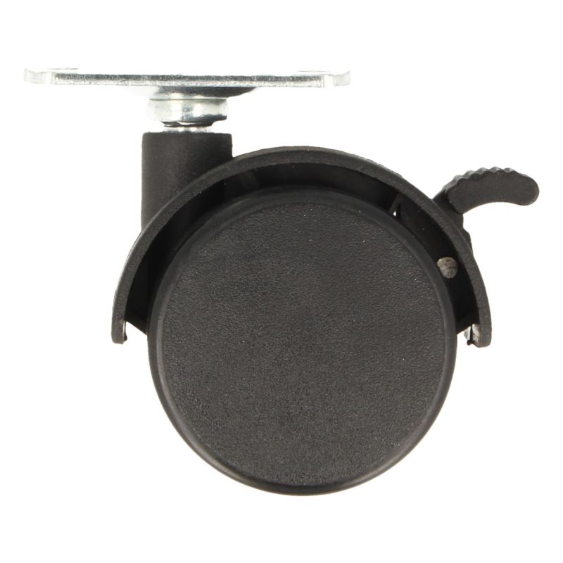 Kółko meblowe na płytce Hakner No.15 z hamulcem fi40mm h-56 - 1 szt.