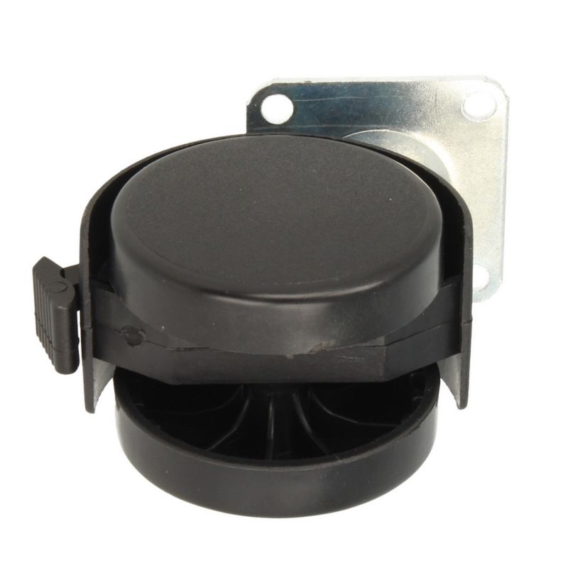 Kółko meblowe na płytce Hakner No.16 fi50mm h-66mm z hamulcem - 1 szt.