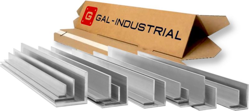 Kątownik Aluminiowy GAL-INDUSTRIAL 50x50x5mm 230cm Aluminium EN6060 PA38+Cięcie na wymiar 1 szt.