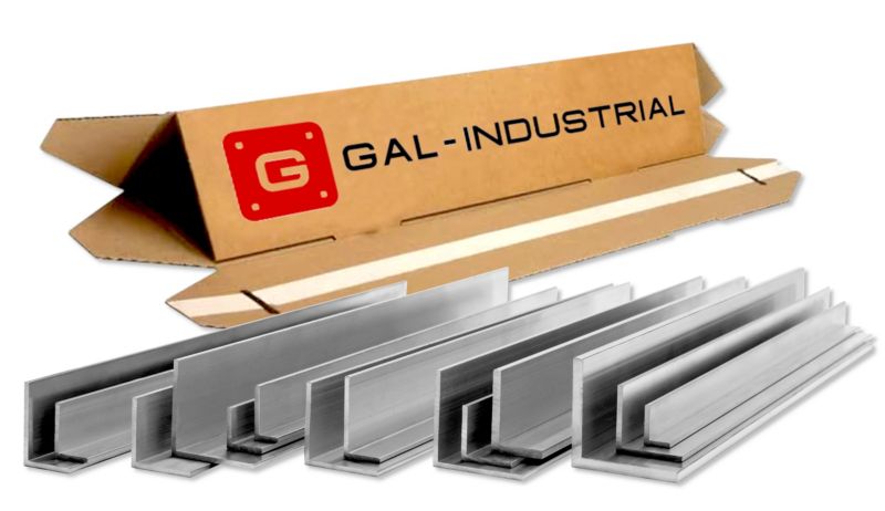Kątownik Aluminiowy GAL-INDUSTRIAL 50x50x5mm 230cm Aluminium EN6060 PA38+Cięcie na wymiar 1 szt.