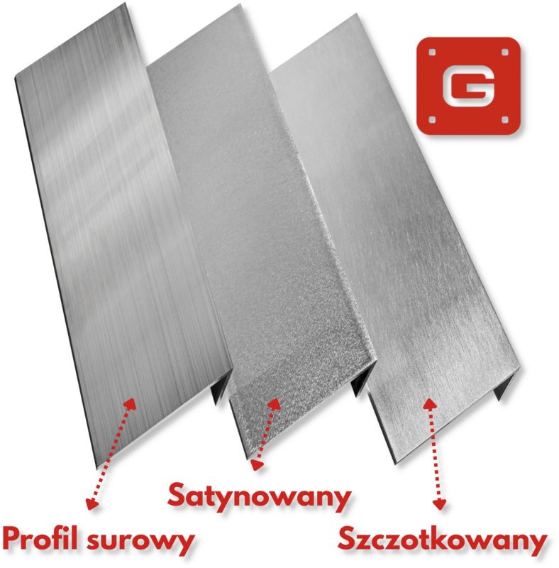 Kątownik Aluminiowy SATYNOWANY GAL-INDUSTRIAL 40x20x3mm 30cm Alu + Cięcie na wymiar 1 szt.
