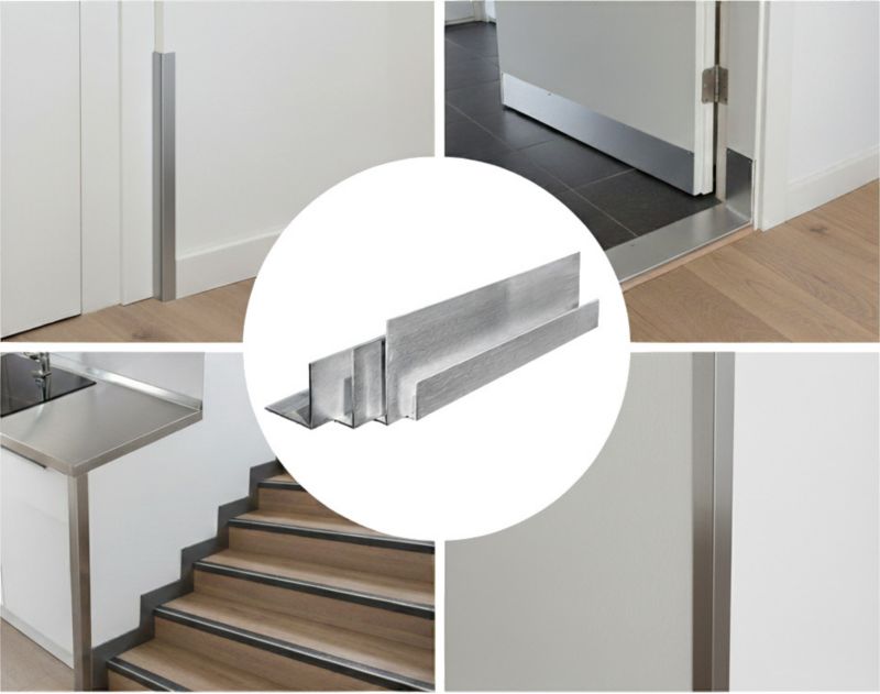 Kątownik Aluminiowy SZCZOTKOWANY GAL-INDUSTRIAL 50x30x4mm 60cm Alu + Cięcie na wymiar 1 szt.