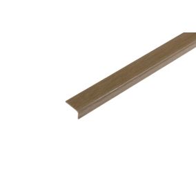 Kątownik Cezar 20x10x1,1mm 2,75m PVC Dąb Ciemny 1 szt.
