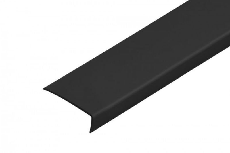 Kątownik Cezar 30x10x1,1mm 1m PVC Czarny RAL9005 1 szt.