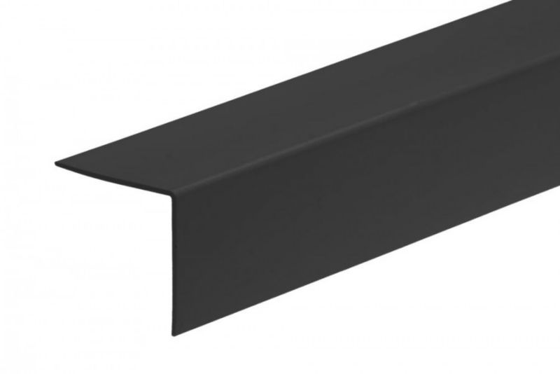 Kątownik Cezar 30x30x1,1mm 2m PVC Czarny RAL9005 1 szt.