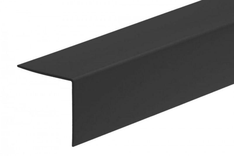 Kątownik Cezar 40x40x1,1mm 1m PVC Czarny RAL9005 1 szt.
