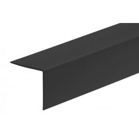 Kątownik Cezar 40x40x1,1mm 1m PVC Czarny RAL9005 1 szt.