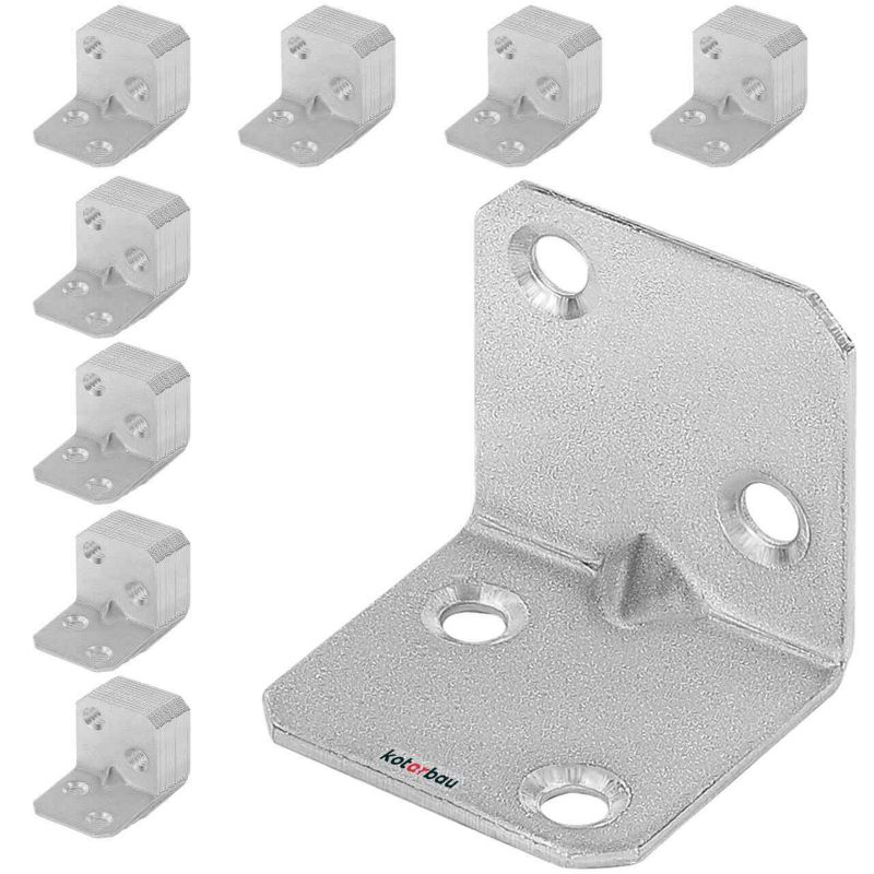 Kątownik ciesielski KOTARBAU łącznik meblowy 30x30x30 mm 100 szt.
