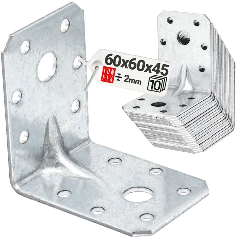 Kątownik ciesielski Lun Fix 60x60x45x2 10szt.