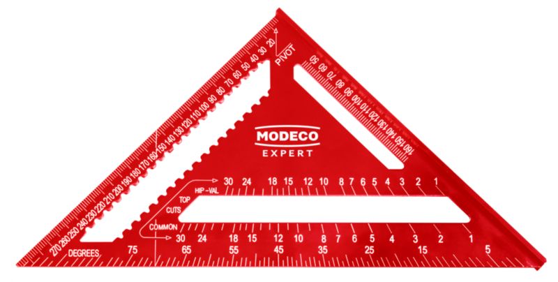 Kątownik ciesielski Modeco Expert alu 300x300 mm - zawieszka papierowa ...