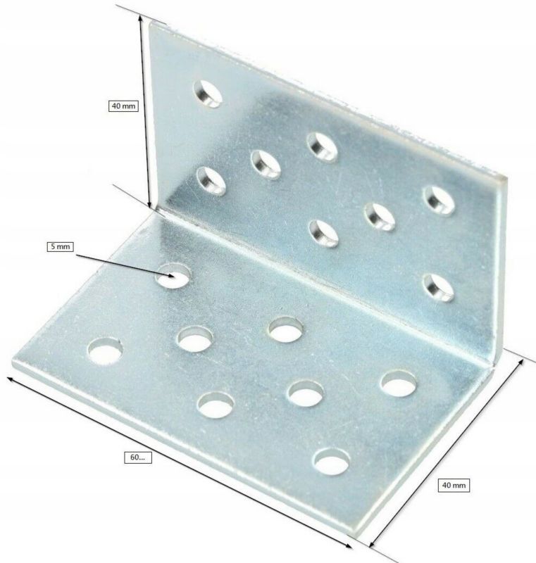 Kątownik łącznik KOTARBAU 50x50x40 mm budowlany 25 szt.