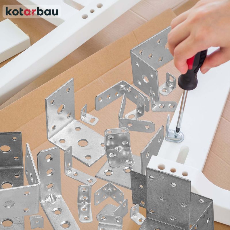 Kątownik łącznik KOTARBAU meblowy 20x20x16 mm 50 szt.