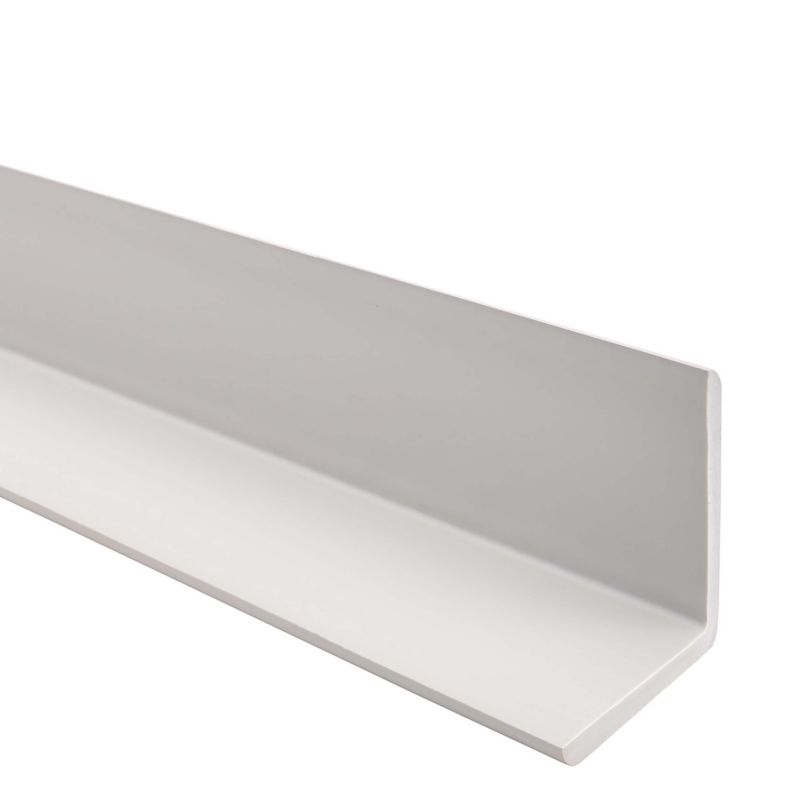 Kątownik miękki PCV 40x40mm, Ochronny profil L kątowy - 150 cm, jasnoszary, 1 szt.