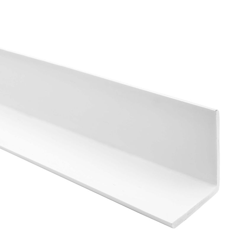 Kątownik miękki PCV 40x40mm, QUEST ochronny profil L kątowy, narożnik odbojnikowy, KM, biały, 1.3m