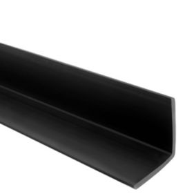 Kątownik miękki PCV 50x50mm, QUEST ochronny profil L kątowy, narożnik odbojnikowy, KM, czarny, 0.7m