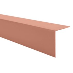 Kątownik twardy PCV 15x15mm, QUEST, ozdobny, profil L kątowy, narożnik dekoracyjny, KT, jasnobrązowy, 1.5m