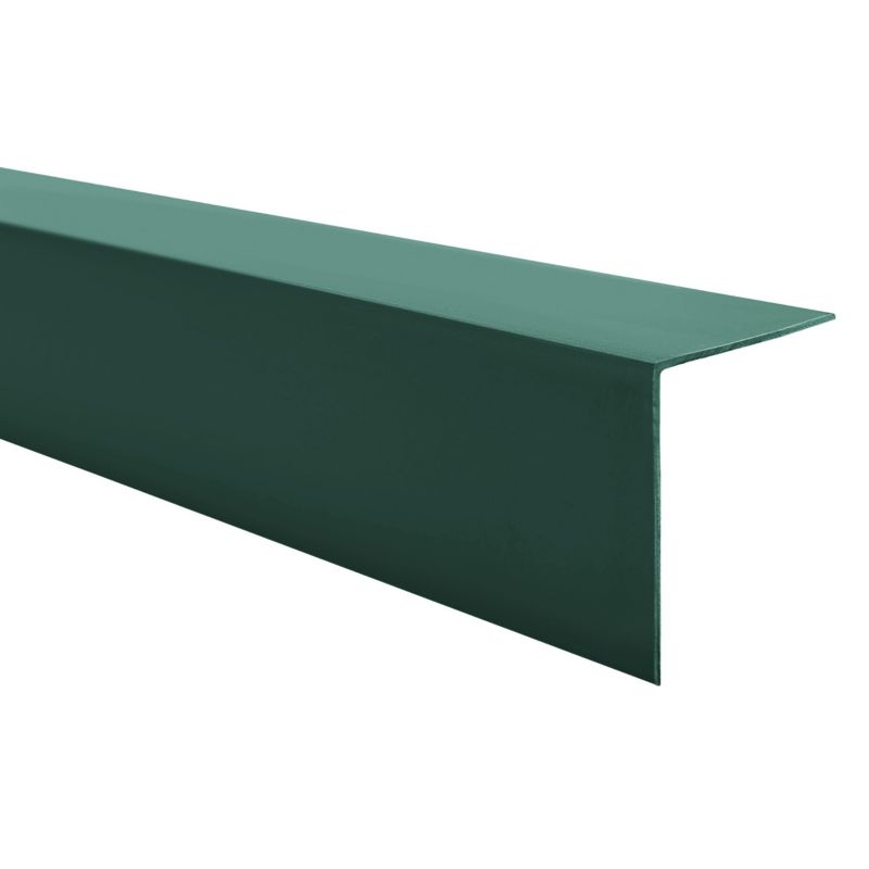 Kątownik twardy PCV 20x20 mm QUEST, ozdobny profil L kątowy, narożnik dekoracyjny - 150 cm, zielony, 1 szt.