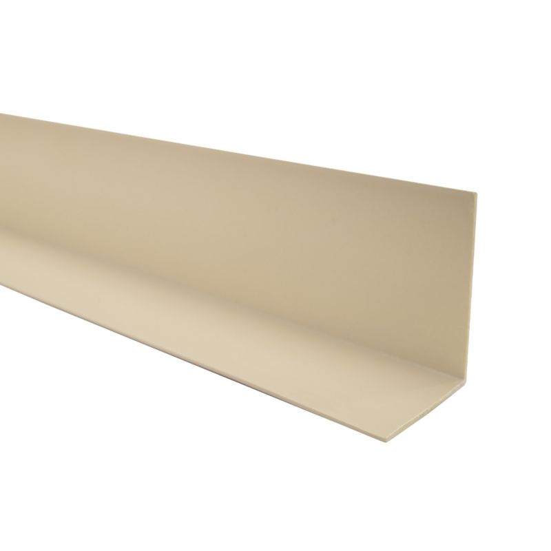 Kątownik twardy PCV 20x20mm, QUEST, ozdobny, profil L kątowy, narożnik dekoracyjny, KT, beż, 2m