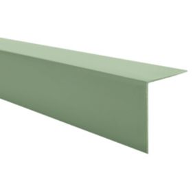 Kątownik twardy PCV 20x20mm, QUEST, ozdobny, profil L kątowy, narożnik dekoracyjny, KT, jasnozielony, 2m
